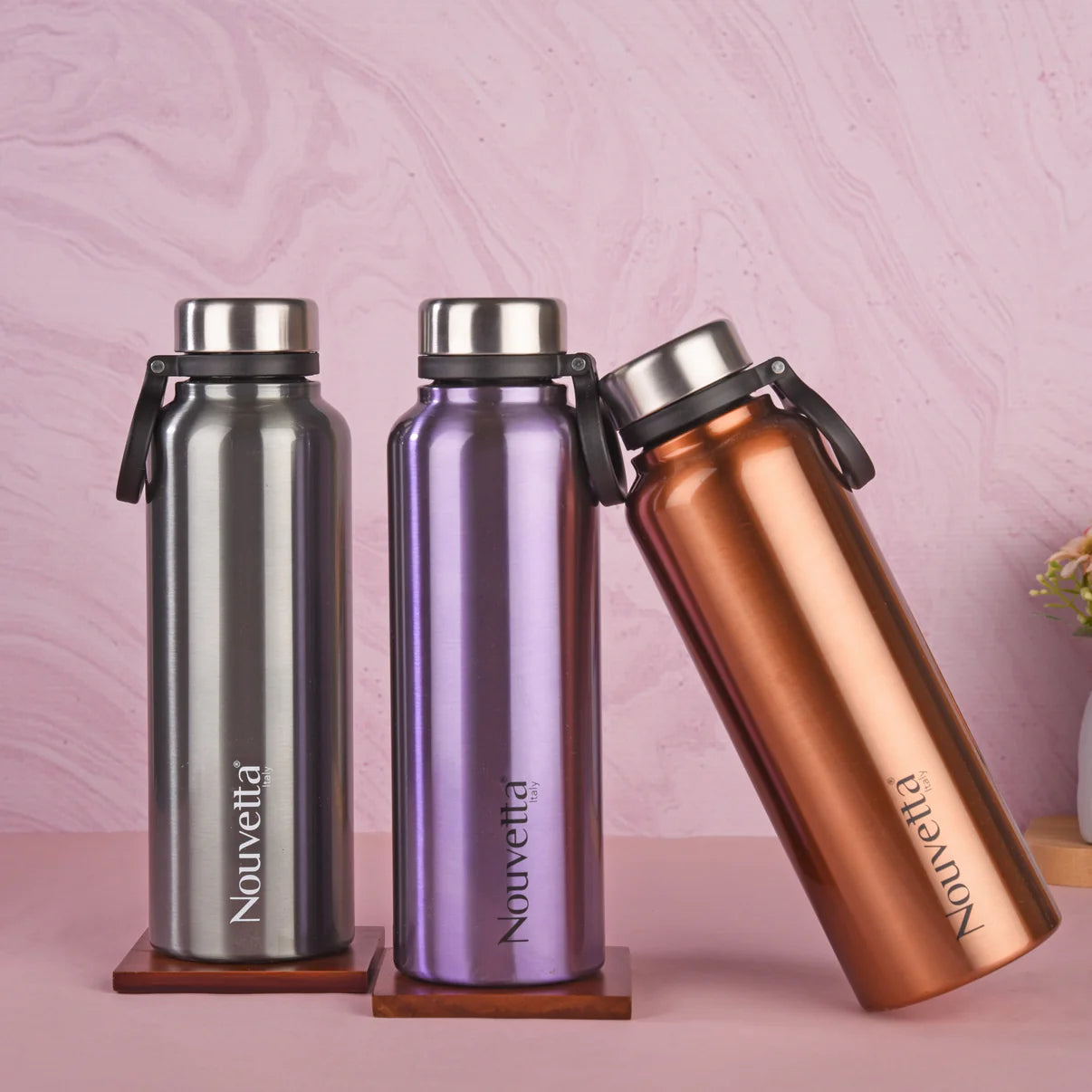 Nouvetta - Monto Carlo Double Wall Bottle 750 Ml - Purple