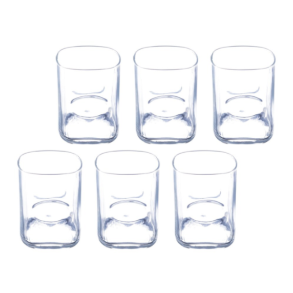 Sanjeev Kapoor - PISA WHISKY GLASS SET OF 6 PCS 370ML- WITH COLOR BOX