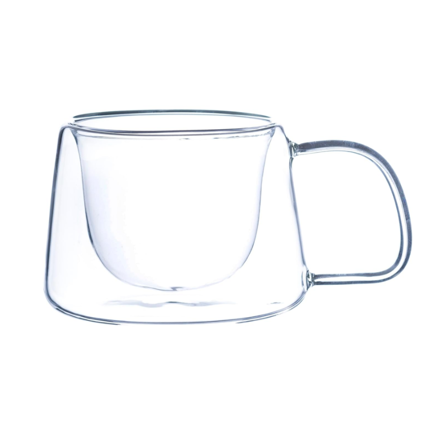 Sanjeev Kapoor - BELGIUM DOUBLE WALL GLASS CUP SET OF 2 PCS 200 ML- WITH GIFT BOX