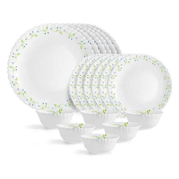 Sanjeev Kapoor - 72PC FESTON SHAPE GLASS DINNER SET- WITH POLYFOAM GIFT BOX