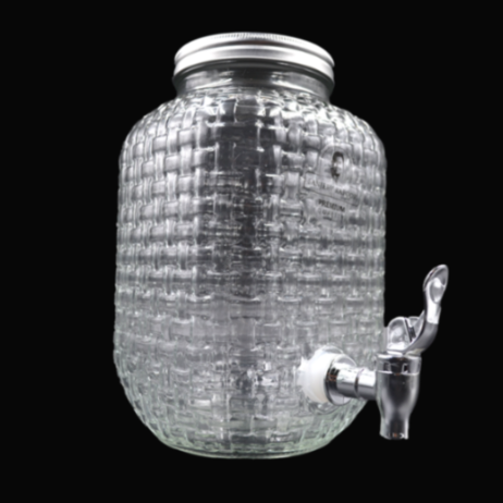 Sanjeev Kapoor - Cuba Glass Square Dispenser - 4L