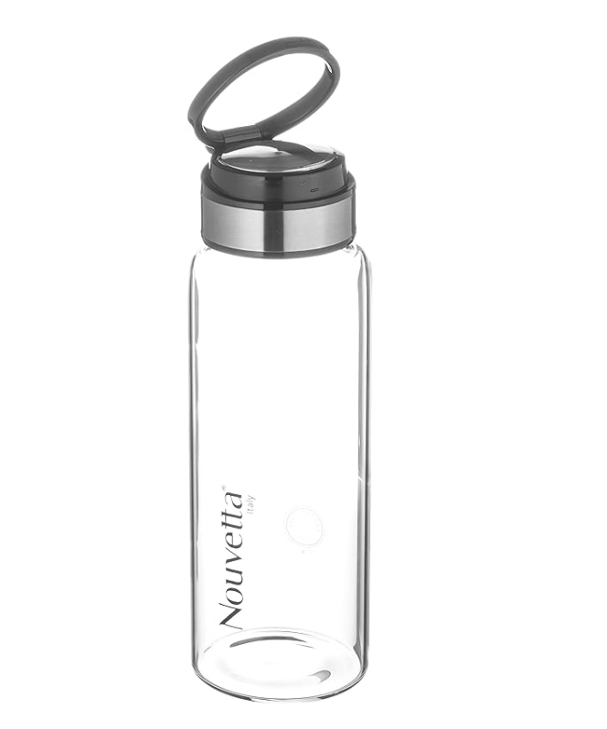 Nouvetta - Norman Borosilicate Bottle 1000 ml - Black Lid