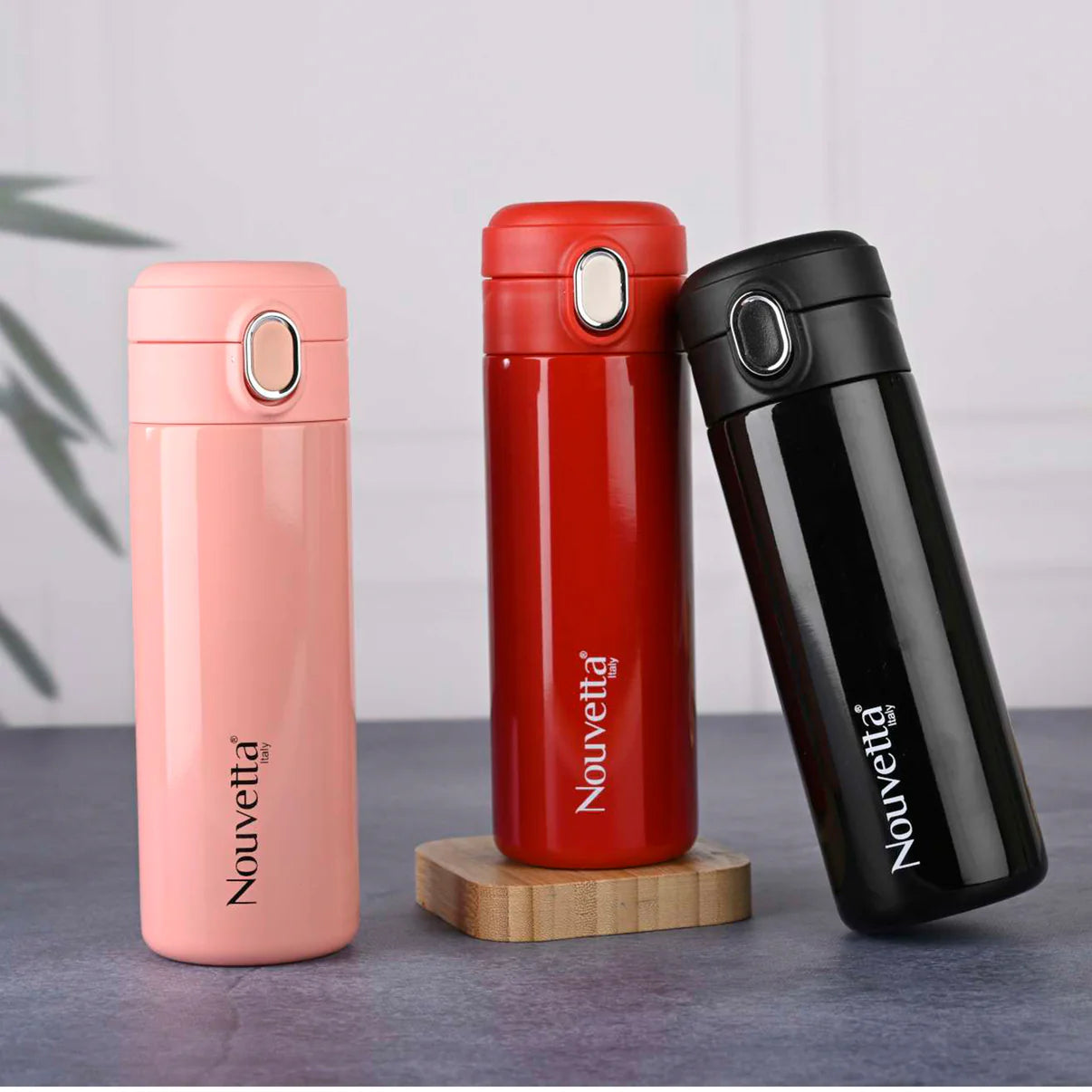 Nouvetta - Happy Double Wall Bottle 450 Ml - Red