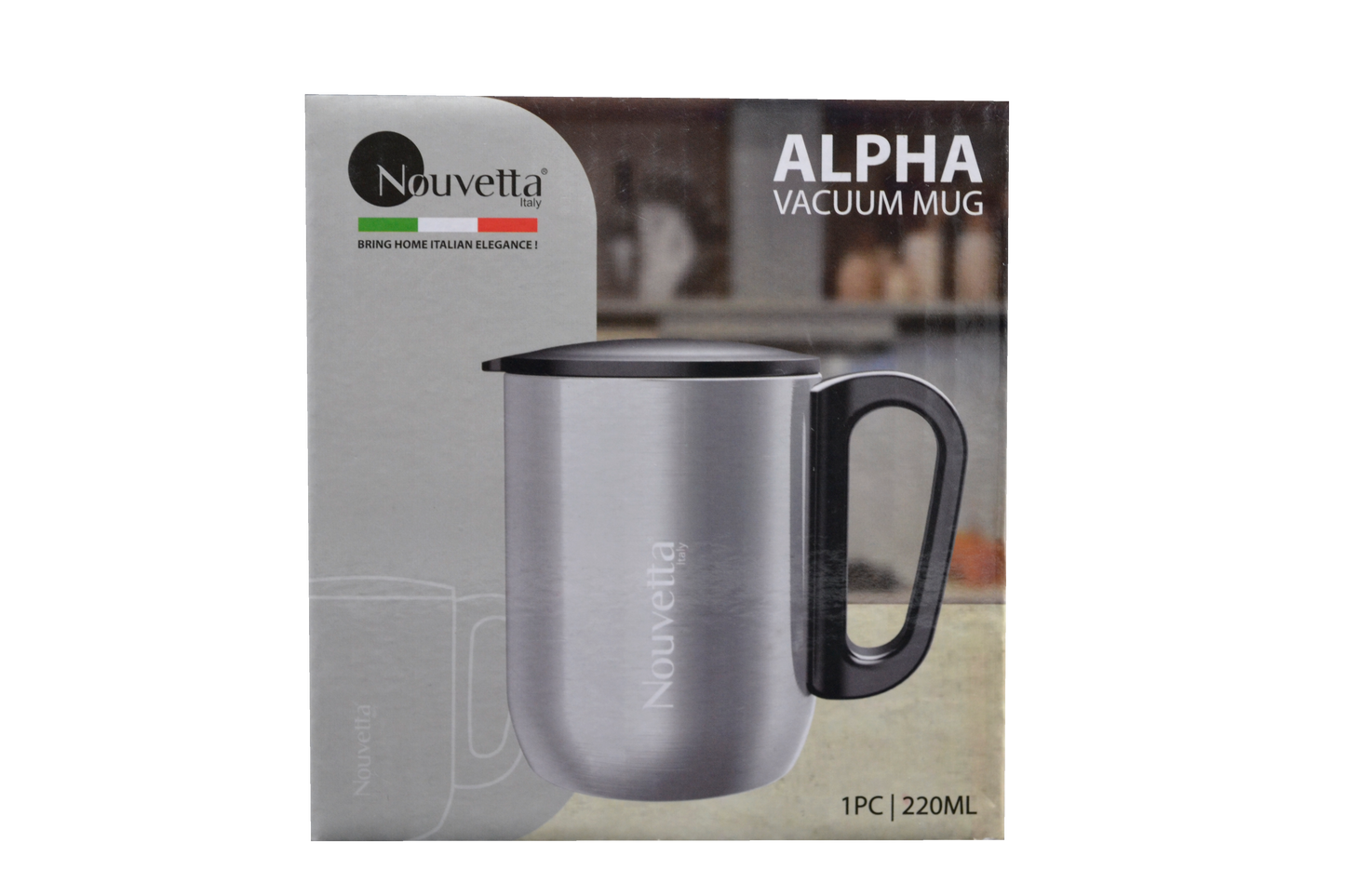 Nouvetta - Alpha Double Wall Mug 220Ml - Steel