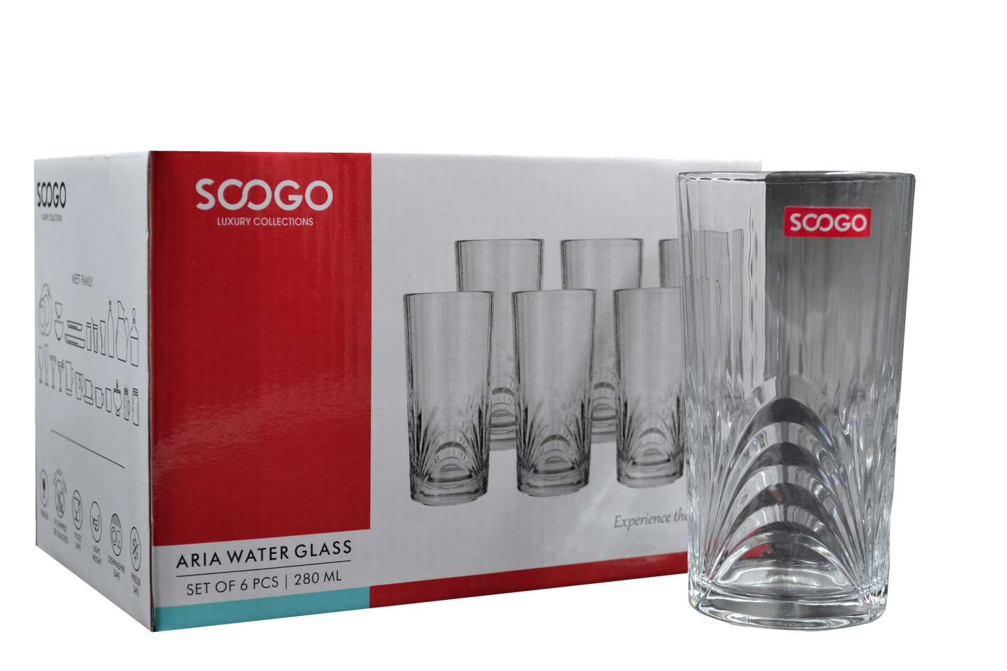 Sanjeev Kapoor - Aria Whisky Glass 320 Ml- With Gift Box