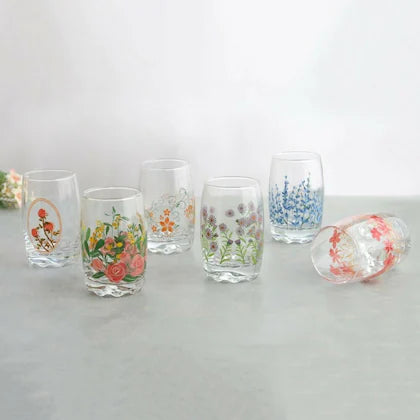 Sanjeev Kapoor - Decor Printed Glass Set Of 6 Pc 265Ml- With Brown Box