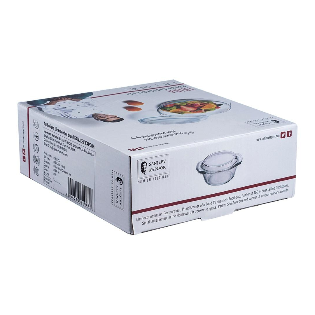 Sanjeev Kapoor - Trina 1Pc Round Casserole Set 1500Ml