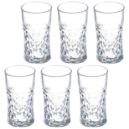 Sanjeev Kapoor - Morocco 6 Pcs Water Glass Set 290 Ml- With Gift Box