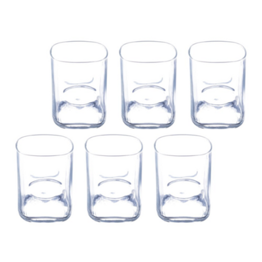 Sanjeev Kapoor - PISA WHISKY GLASS SET OF 6 PCS 370ML- WITH COLOR BOX