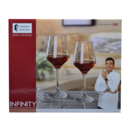 Sanjeev Kapoor - INFINITY GOBLET 360 ML SET OF 6 PCS WITH GIFT BOX