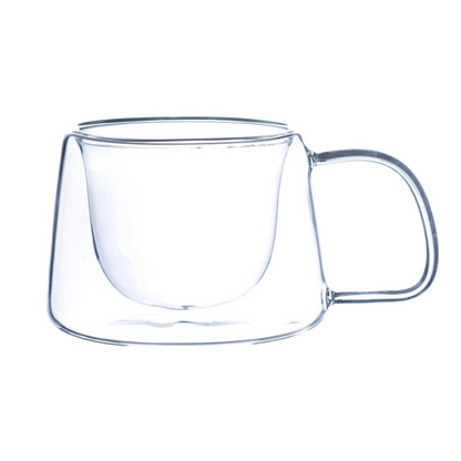 Sanjeev Kapoor - BELGIUM DOUBLE WALL GLASS CUP SET OF 2 PCS 200 ML- WITH GIFT BOX