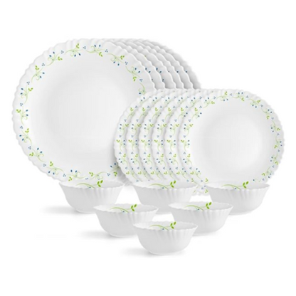 Sanjeev Kapoor - 72PC FESTON SHAPE GLASS DINNER SET- WITH POLYFOAM GIFT BOX