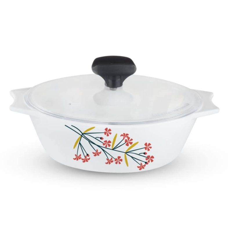 Sanjeev Kapoor - LILLIAN 4 Pcs White Square Casserole Set - With Lid- 2L +1.5L