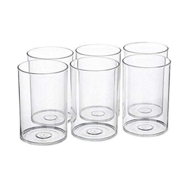 Sanjeev Kapoor - HIGH BOROSILICATE SQUARE GLASS280ML SET OF 6 PCS