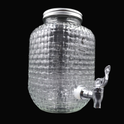 Sanjeev Kapoor - Cuba Glass Square Dispenser - 4L