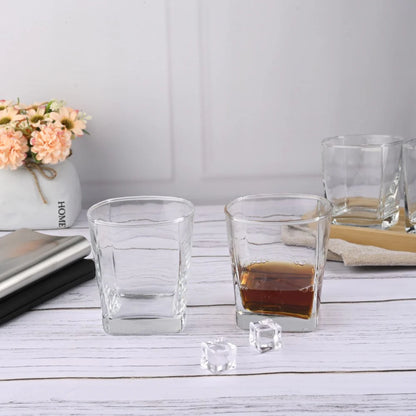 Sanjeev Kapoor - Orbit Whisky Glass Set Of 6 Pcs 290Ml- With Color Box