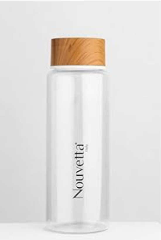 Nouvetta - Lyon Borosilicate Bottle 750 Ml - Wooden Lid