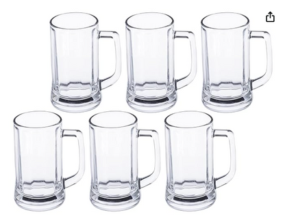 Sanjeev Kapoor - Munich Beer Mug Set Of 6 Pc 335Ml- With Gift Box