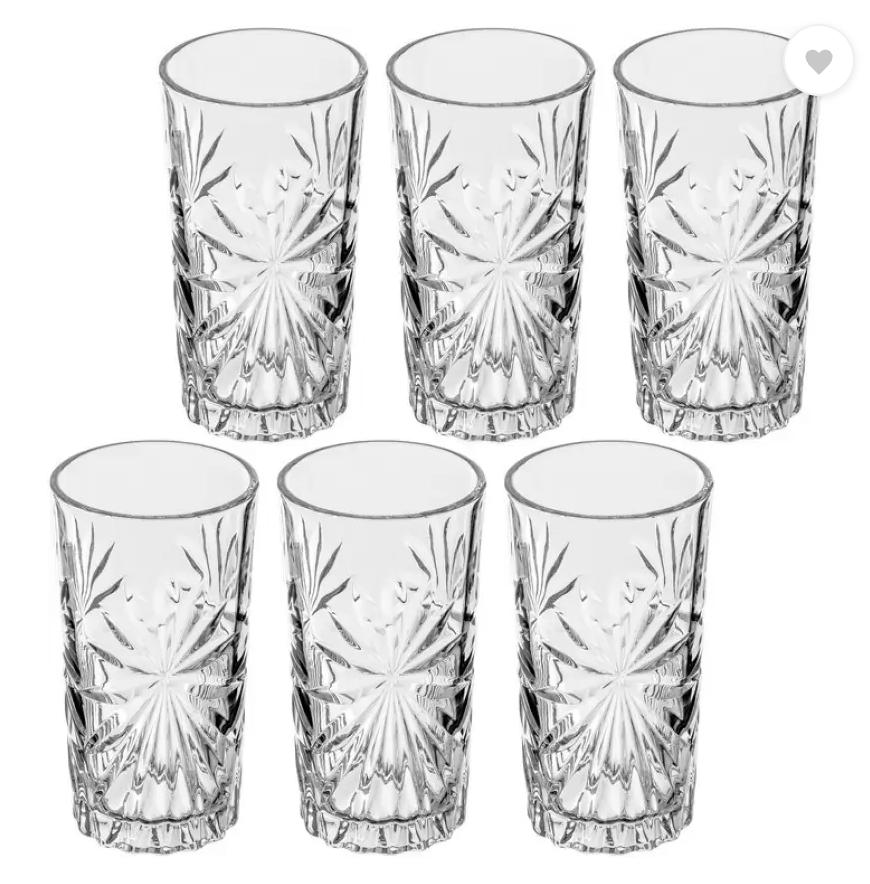 Sanjeev Kapoor - Oasis Water Glass Set Of 6 Pc 260 Ml- With Gift Box