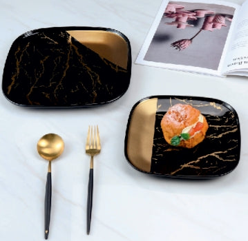 Yamasin Japan - 7Pc Cake Set (Black + Matt Gold)