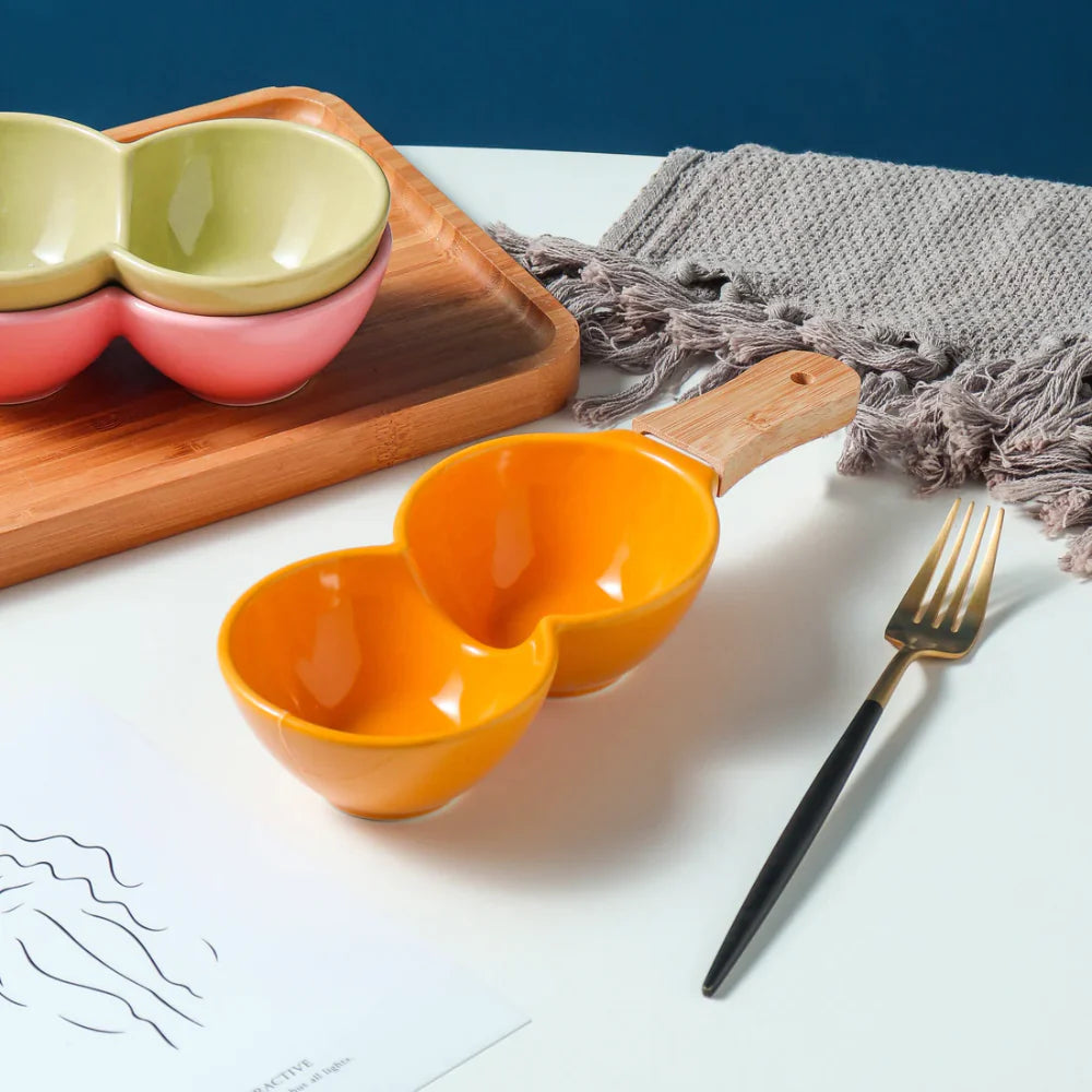 Sanjeev Kapoor - Aroma 1 Pc Snack Dish - Orange -With Gift Box
