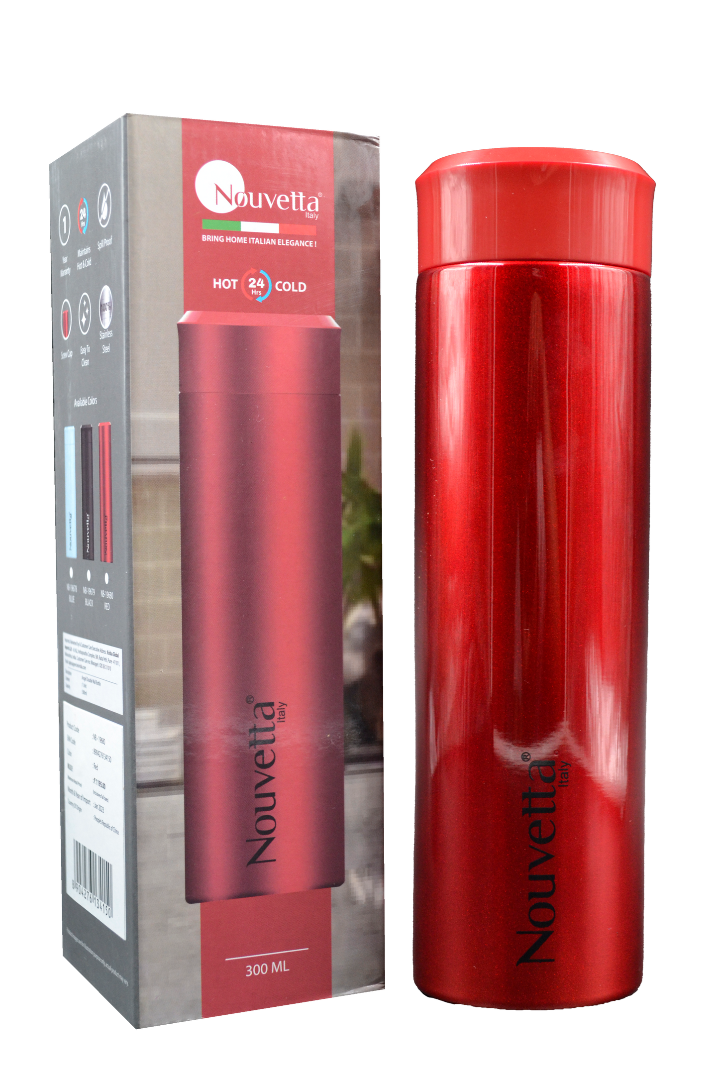 Nouvetta - Angel Double Wall Bottle 300 Ml - Red
