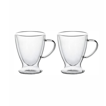 Sanjeev Kapoor - Denmark Double Wall Glass Mug Set Of 2 Pcs 300 Ml- With Gift Box