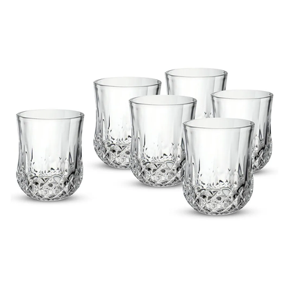 Sanjeev Kapoor - Diamond 6 Pcs Juice Glass Set 230 Ml- With Gift Box