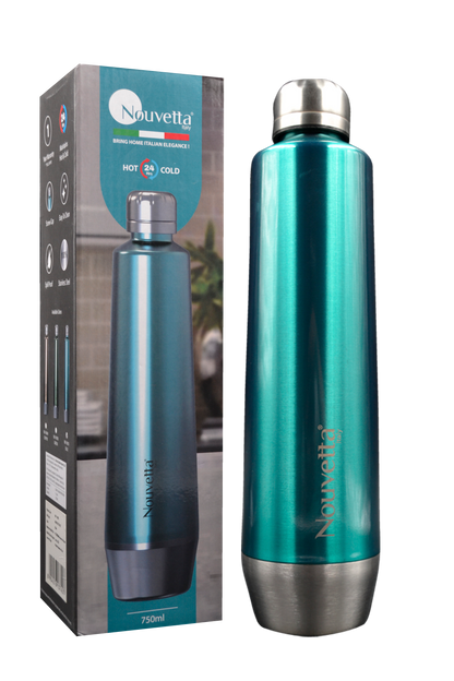Nouvetta - Eden Double Wall Bottle 750 Ml - Blue