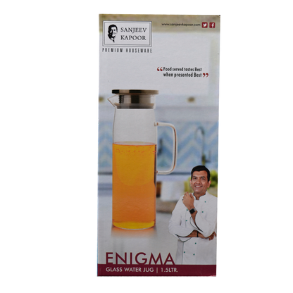 Sanjeev Kapoor - Enigma 1Pc Glass Water Jug 1500Ml