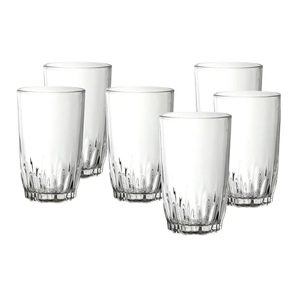 Sanjeev Kapoor - FLORENCE SET OF 6 PC WATER GLASS 270ML- WITH GIFT BOX