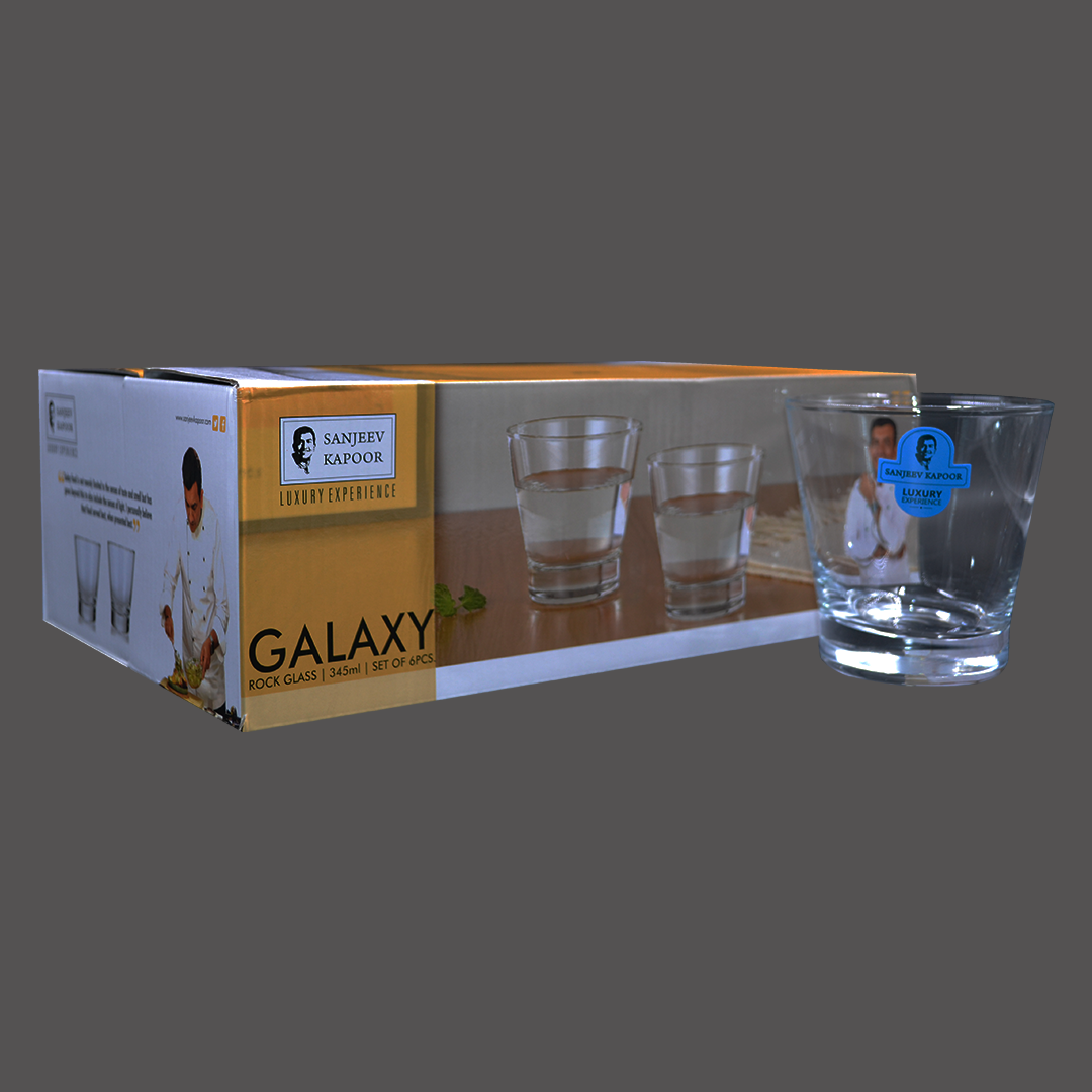 Sanjeev Kapoor - Galaxy Long Drink Glass Set Of 6 Pcs 435Ml With Gift Box