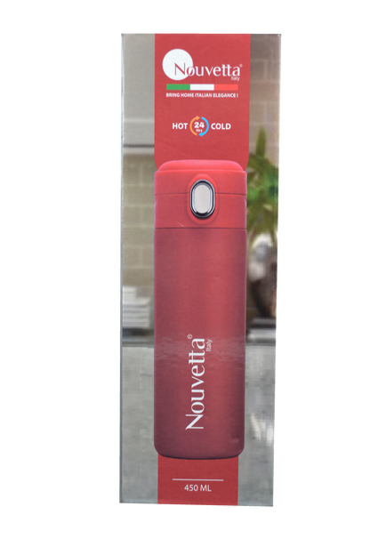 Nouvetta - Happy Double Wall Bottle 450 Ml - Red