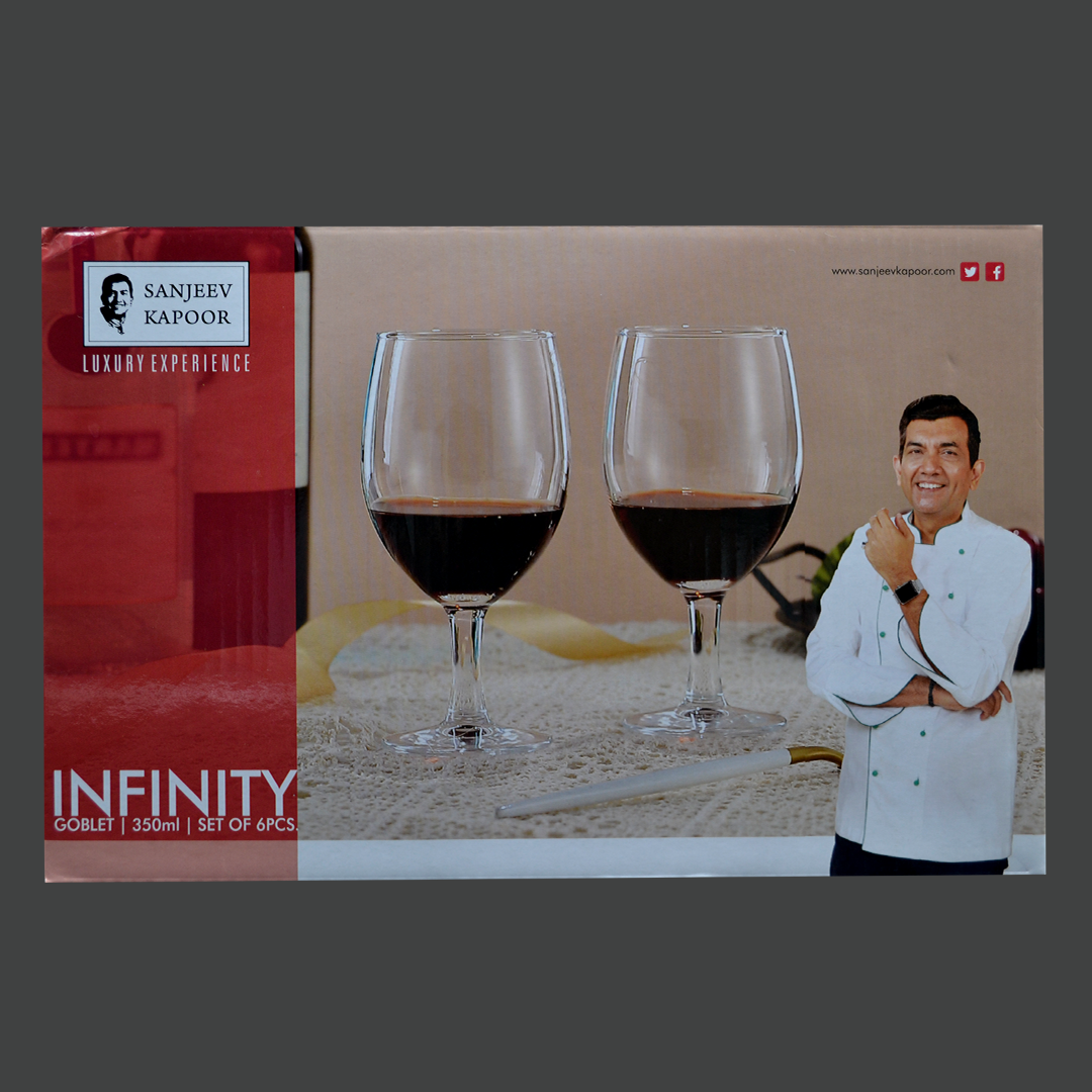 Sanjeev Kapoor - Infinity Goblet 350Ml Set Of 6 Pcs