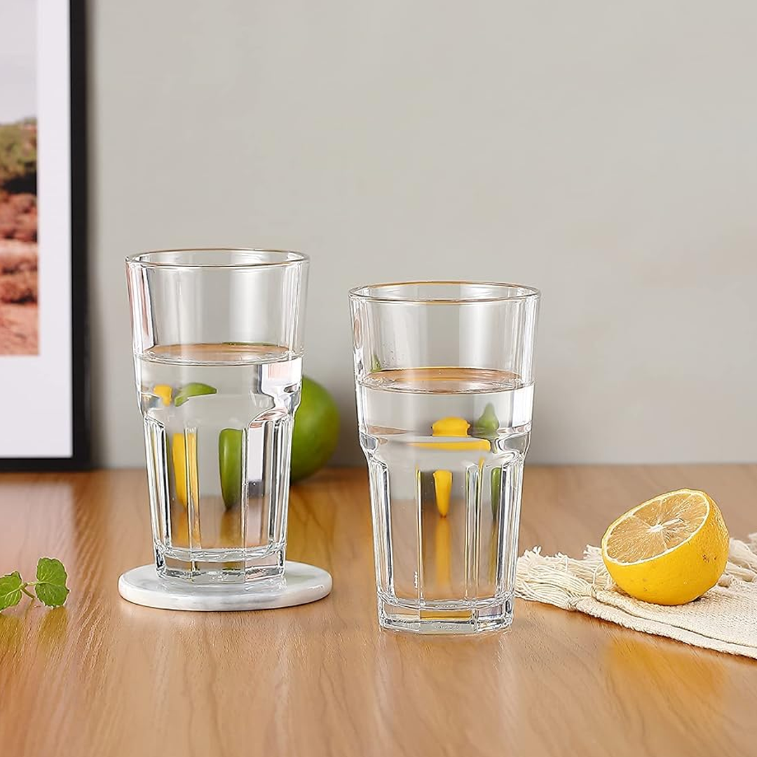 Sanjeev Kapoor - Melbourne Long Drink Glass Set Of 6 Pcs 420Ml With Gift Box