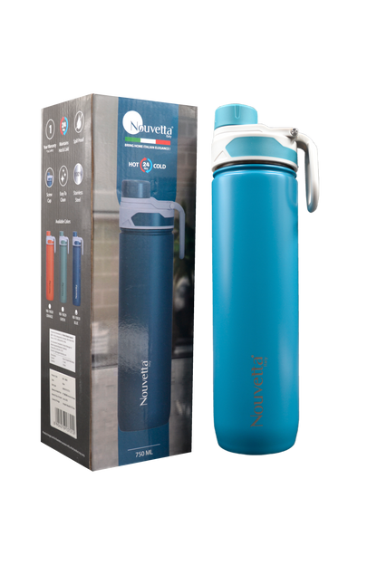 Nouvetta - Neon Double Wall Bottle 750 Ml - Blue
