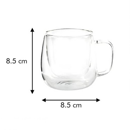 Sanjeev Kapoor - Norway Double Wall Glass Mug Set Of 2 Pcs 280 Ml- With Gift Box