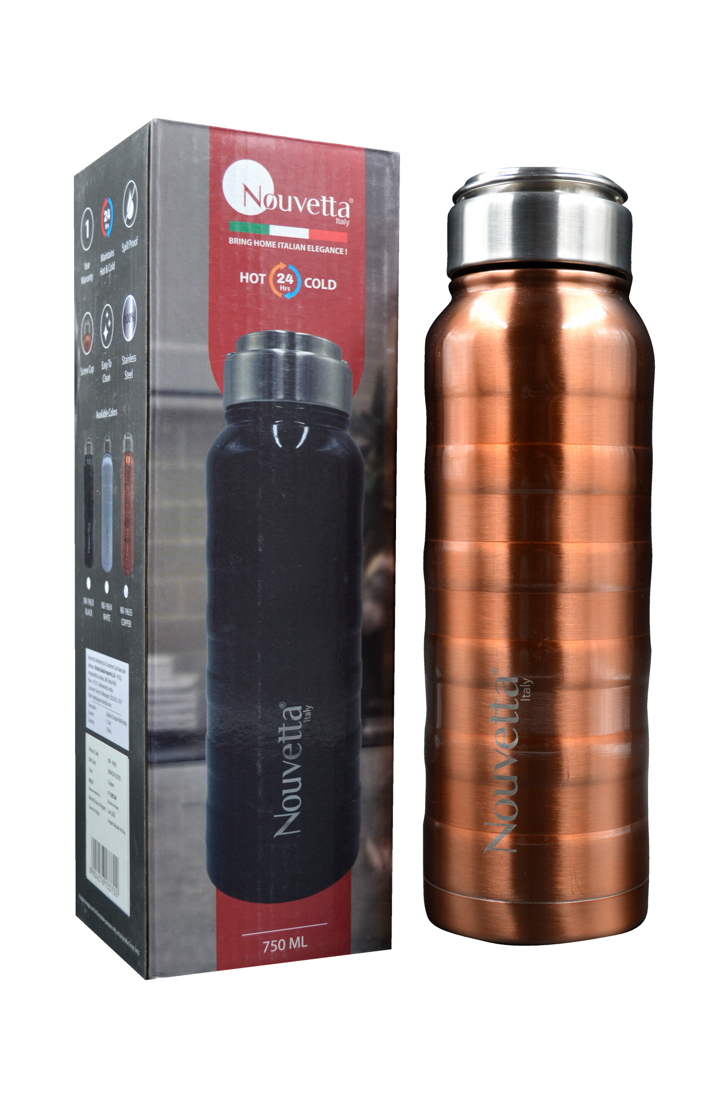 Nouvetta - Skyline Double Wall Bottle 750 Ml - Copper