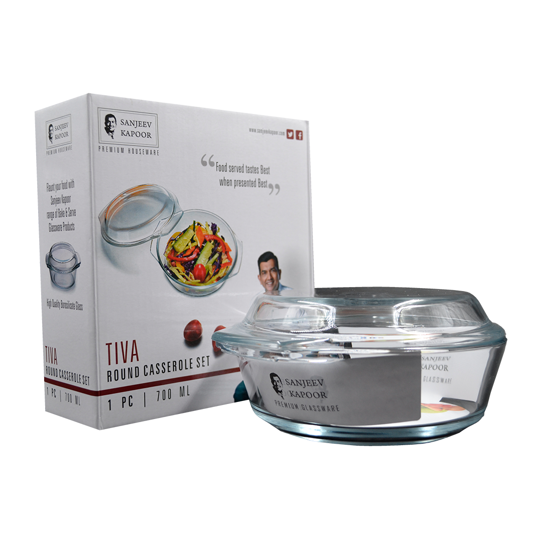 Sanjeev Kapoor - Tiva 1Pc Round Casserole Set 700Ml