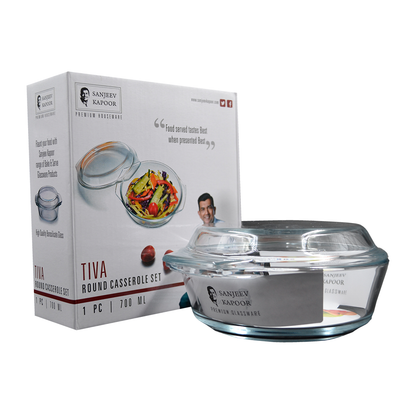 Sanjeev Kapoor - Tiva 1Pc Round Casserole Set 700Ml