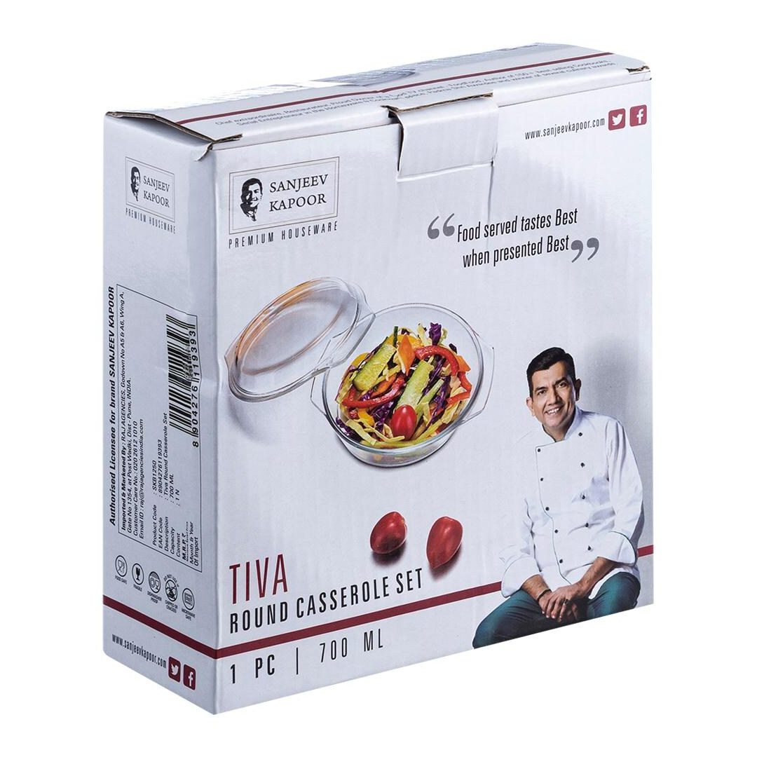 Sanjeev Kapoor - Tiva 1Pc Round Casserole Set 700Ml