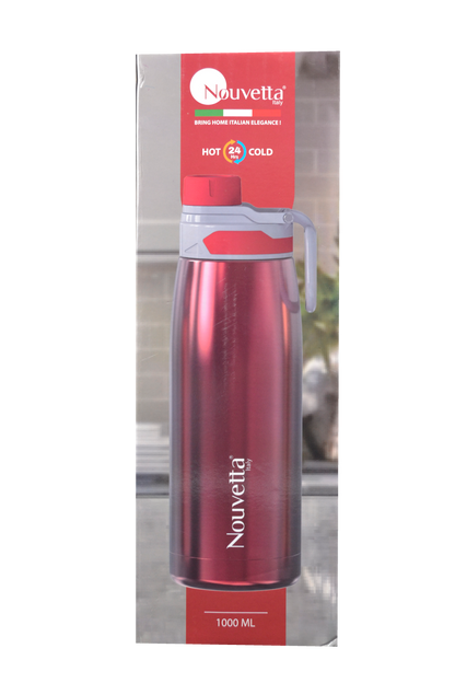 Nouvetta - Zoom Double Wall Bottle 1000 Ml - Red